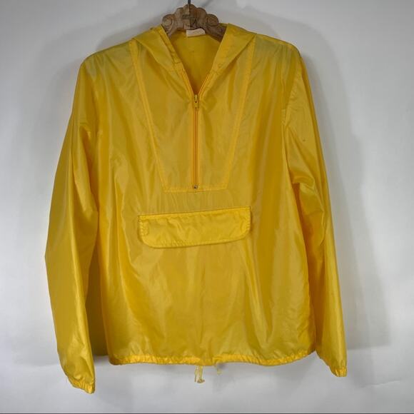 80s Gap Yellow Gold Windbreaker Jacket Size Small - Picture 5 of 10